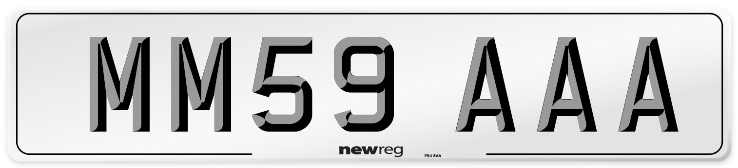 MM59 AAA Number Plate from New Reg